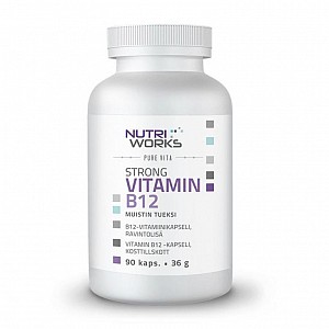 NUTRIWORKS STRONG VITAMÍN B12 90 KAPSÚL (Silný vitamín B12)