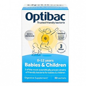 Optibac Babies and Children (Probiotiká pre bábätká a deti) 30 x 1,5 g sáčok