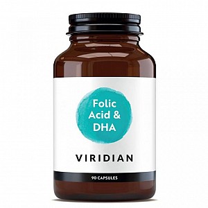 Viridian Folic acid DHA 90 kapsúl (kyselina listová s DHA)