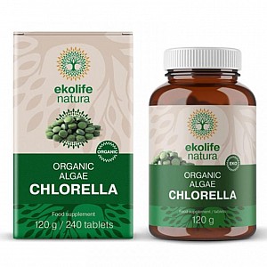 EKOLIFE NATURA ALGAE CHLORELLA ORGANIC 240 TABLIET (Bio riasa chlorella)
