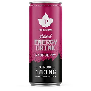 Puhdistamo natural energy drink malina 330 ml