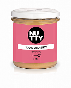 NUTTY 100% Arašidové maslo chrumkavé 300 g
