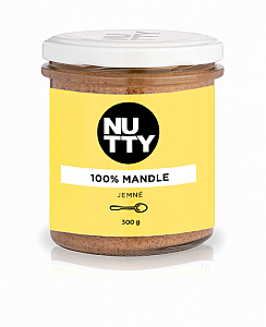 NUTTY 100% Mandle maslo jemné 300 g