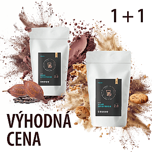 BALÍČEK VEGAN SUPERPROTEINOV 2x 500 g (cookies & cream + kakao)