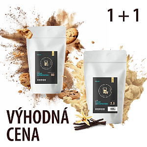 BALÍČEK VEGAN SUPERPROTEINOV 2x 500 g (cookies & cream + vanilka)