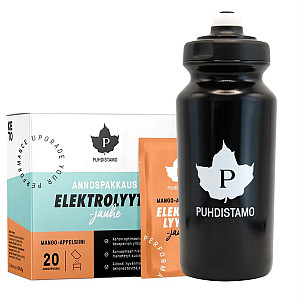 Puhdistamo Elektrolyty prášok 20x5g mango pomaranč fľaša 500ml ZADARMO