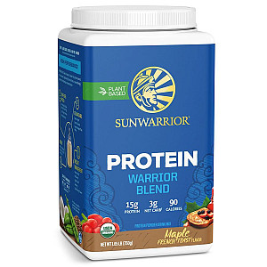 Sunwarrior Protein Blend BIO 750g francúzsky javorový toast (Hrachový a konopný proteín)