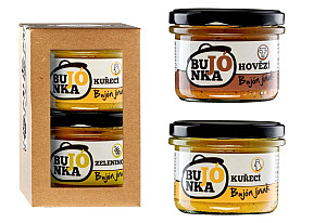 BUJÓNKA Darčeková sada Hovädzie + Kuracie 2 x 200 g