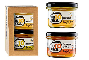 BUJÓNKA Darčeková sada Kuracie + Cesnak-tekvica 2 x 200 g