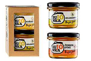 BUJÓNKA Darčeková sada Zeleninová + Cesnak-tekvica 2 x 200 g