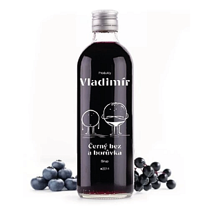 Sirupy Vladimír - Čierny bez a čučoriedka 0,5 l