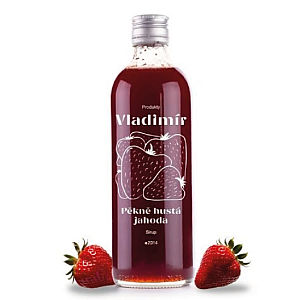Sirupy Vladimír - Pekne hustá jahoda 0,5 l