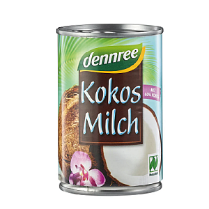 DENNREE Krém kokosový 22% tuku 400 ml BIO