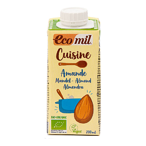 EcoMil Krém mandľový na varenie 8,5% tuku BIO 200 ml