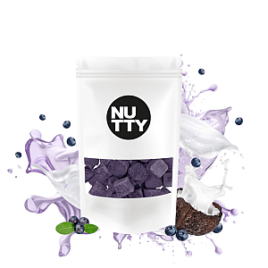 NUTTY Lyofilizované kokosové mlieko - čučoriedka 25 g