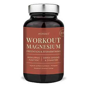 Nordbo Workout Magnesium 90 kapsúl