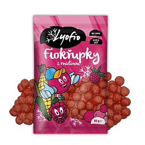Lyofio Kukuričné chrumky Malina 80 g