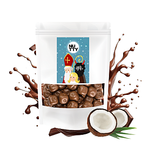 NUTTY Mikuláš Kokosové kocky v čokoláde 170 g
