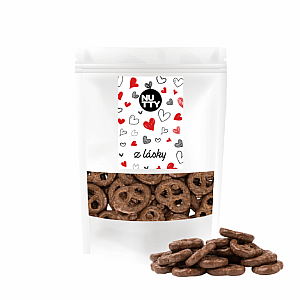 NUTTY Z lásky Praclíky v mliečnej čokoláde 100 g