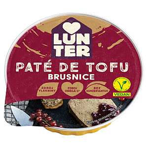 LUNTER Paté z tofu s brusnicami 75 g