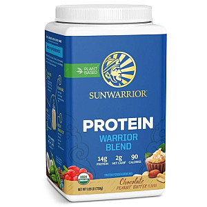 Sunwarrior Protein Blend BIO 750g čokoláda arašidové maslo (Hrachový a konopný proteín)