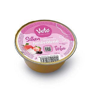 Veto Eco Tofu hodvábne s príchuťou jahoda a ríbezle 125 g