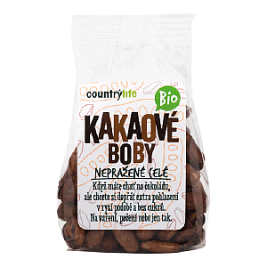 Country Life Kakaové bôby nepražené celé BIO 100 g