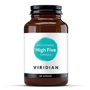 Viridian High Five Multivitamín a Mineral Formula 120 kapsúl (Multivitamín na stres a pre celkovú odolnosť)