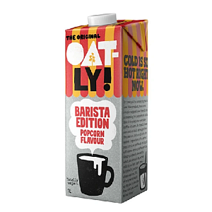 OATLY Nápoj ovsený Barista s príchuťou popcornu 1 l