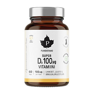 Puhdistamo Super Vitamín D 4000iu 60 kapsúl