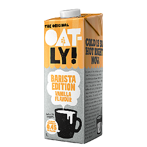 OATLY Nápoj ovsený Barista s príchuťou vanilky 1 l