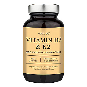 Nordbo Vitamín D3 2500IU a K2 50μg 90 kapsúl