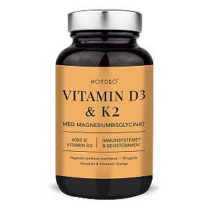 Nordbo Vitamín D3 4000IU a K2 100μg 90 kapsúl