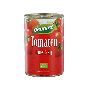 DENNREE Paradajky krájané BIO 400 g