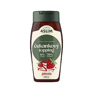 4Slim Čakankový topping JAHODA 330 g