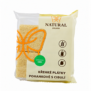 NATURAL Krehké plátky pohánkové s cibuľou 75 g