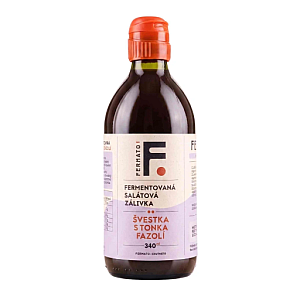 FerMato Fermentovaná šalátová zálievka ŠVESTKA S TONKA FAZOLÍ 340 ml