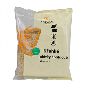 NATURAL Krehké plátky kváskové špaldové BIO 75 g
