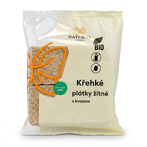 NATURAL Krehké plátky kváskové ražné BIO 75 g