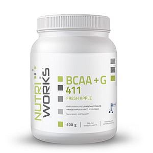 NUTRIWORKS BCAA GLUTAMIN 4:1:1 500 G FRESH APPLE