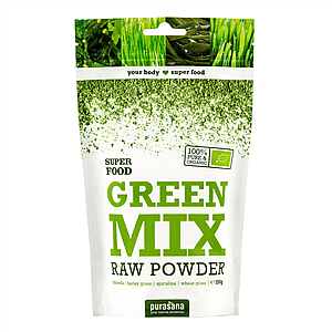 PURASANA GREEN MIX POWDER BIO 200 G (Zmes zelených antioxidantov)