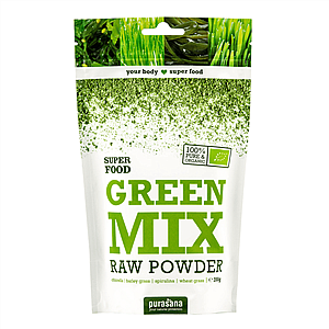 Purasana Green Mix Powder BIO 200 g (Zmes zelených antioxidantov)