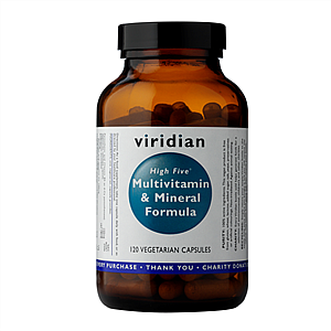 VIRIDIAN HIGH FIVE MULTIVITAMÍN & MINERAL FORMULA 120 KAPSÚL (vitamíny pre mužov aj ženy)