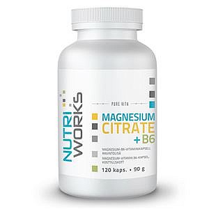 Nutriworks Magnesium Citrate B6 120 kapsúl
