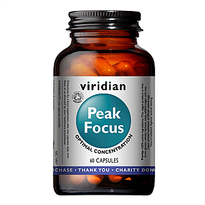 Viridian Organic Peak Focus 60 kapsúl (Normálne kognitívne funkcie)