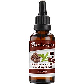 Zdravý deň Stevia kvapky KÁVA 50 ml