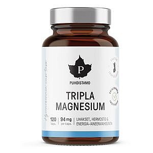 PUHDISTAMO TRIPLE MAGNESIUM 120 KAPSÚL (Horčík)